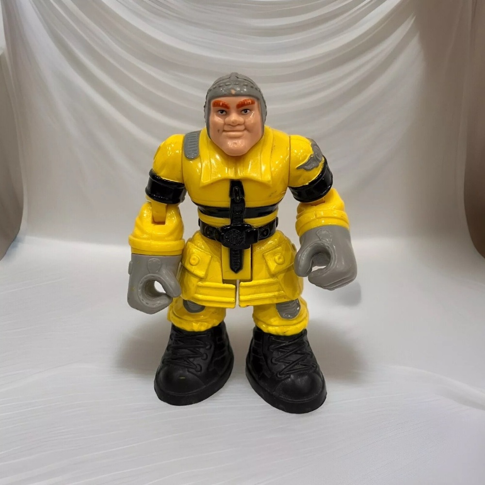 Vintage Fisher Price Rescue Heroes Hal E. Copter Action Figure 1999 Mattel